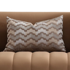 Ariana Gold/Caramel Velvet Sofa - Ornate Home