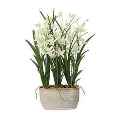 Ariana Orchid White Planter - Ornate Home
