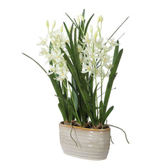 Ariana Orchid White Planter - Ornate Home