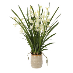 Ariana Orchid White Planter - Ornate Home