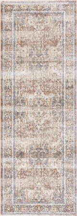 Arias Beige Blue Washable Area Rug - Ornate Home