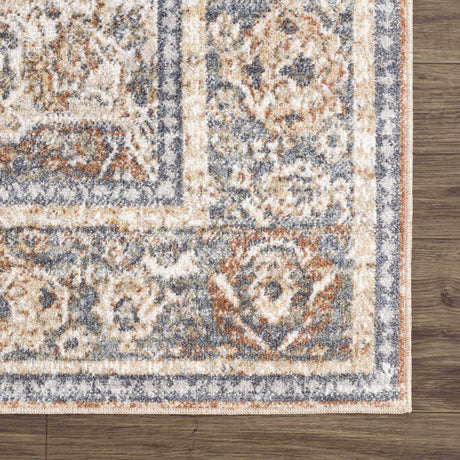 Arias Beige Blue Washable Area Rug - Ornate Home