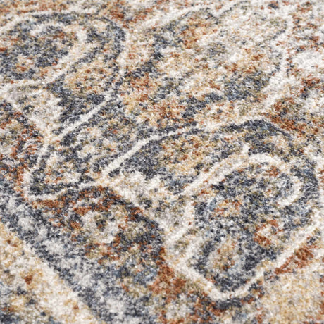 Arias Beige Blue Washable Area Rug - Ornate Home