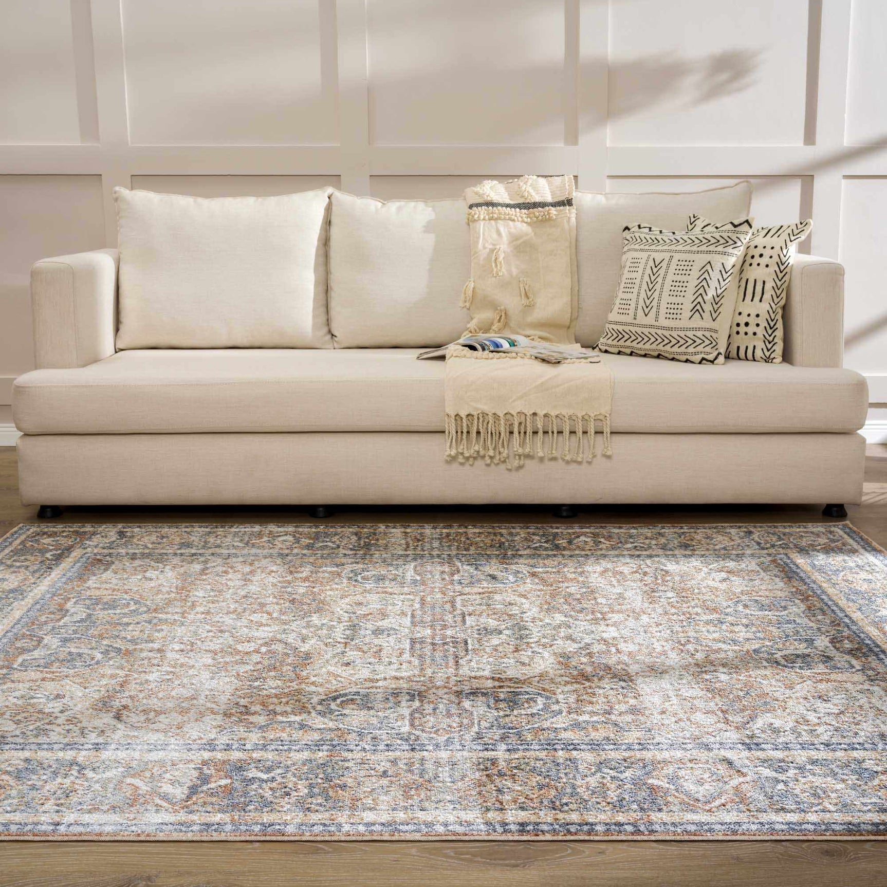 Arias Blue Boutique Washable Rug - Clearance - Ornate Home