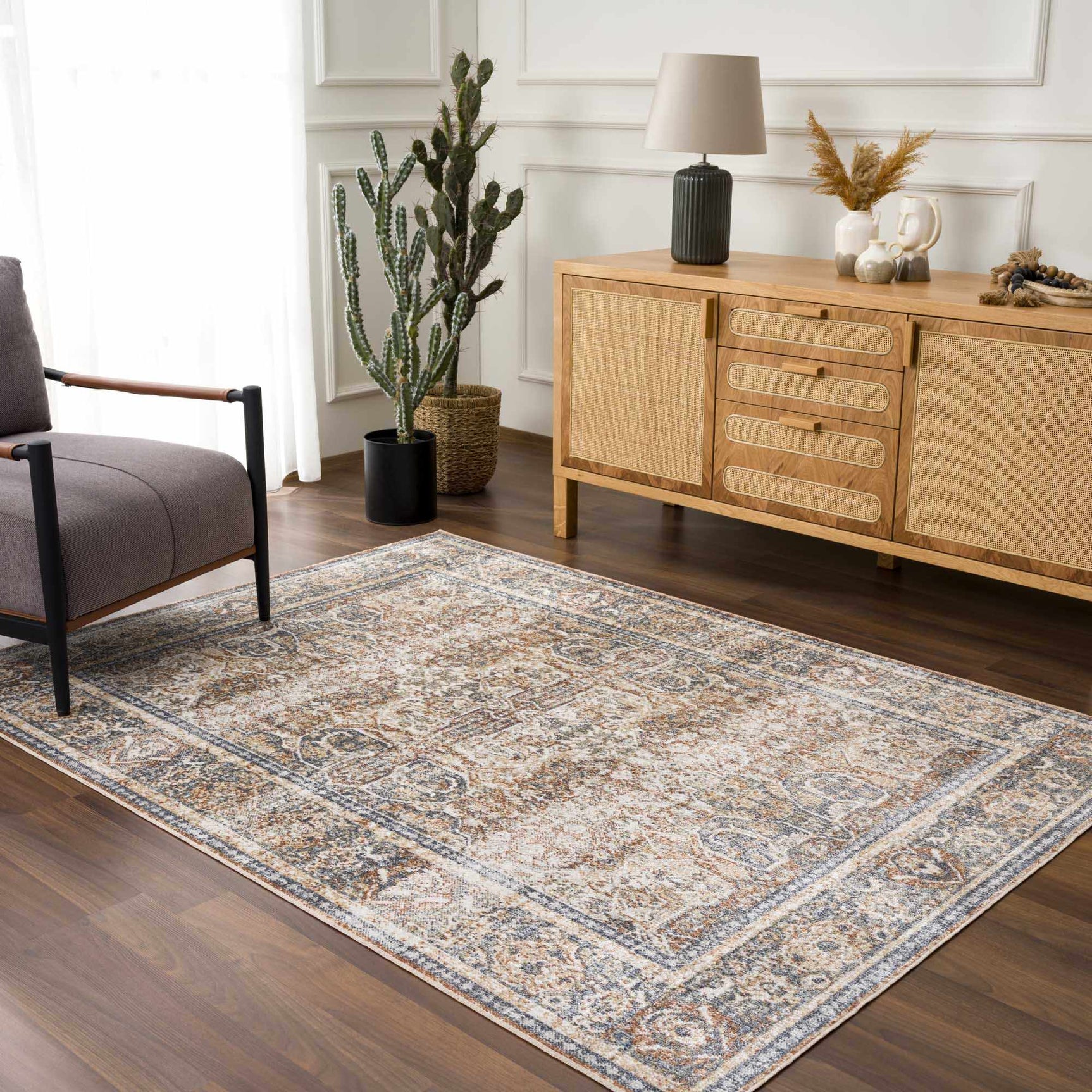 Arias Blue Boutique Washable Rug - Clearance - Ornate Home