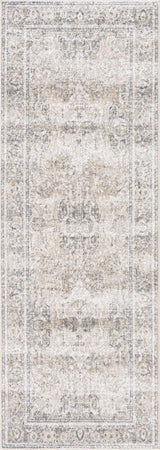 Arias Cream & Blue Washable Area Rug - Ornate Home