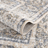 Arias Cream & Blue Washable Area Rug - Ornate Home