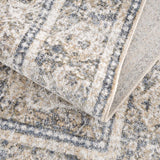 Arias Cream & Blue Washable Area Rug - Ornate Home