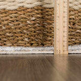 Arias Cream & Blue Washable Area Rug - Ornate Home