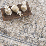 Arias Cream & Blue Washable Area Rug - Ornate Home