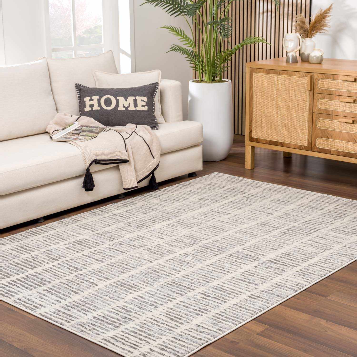 Aricin Gray Area Rug - Ornate Home