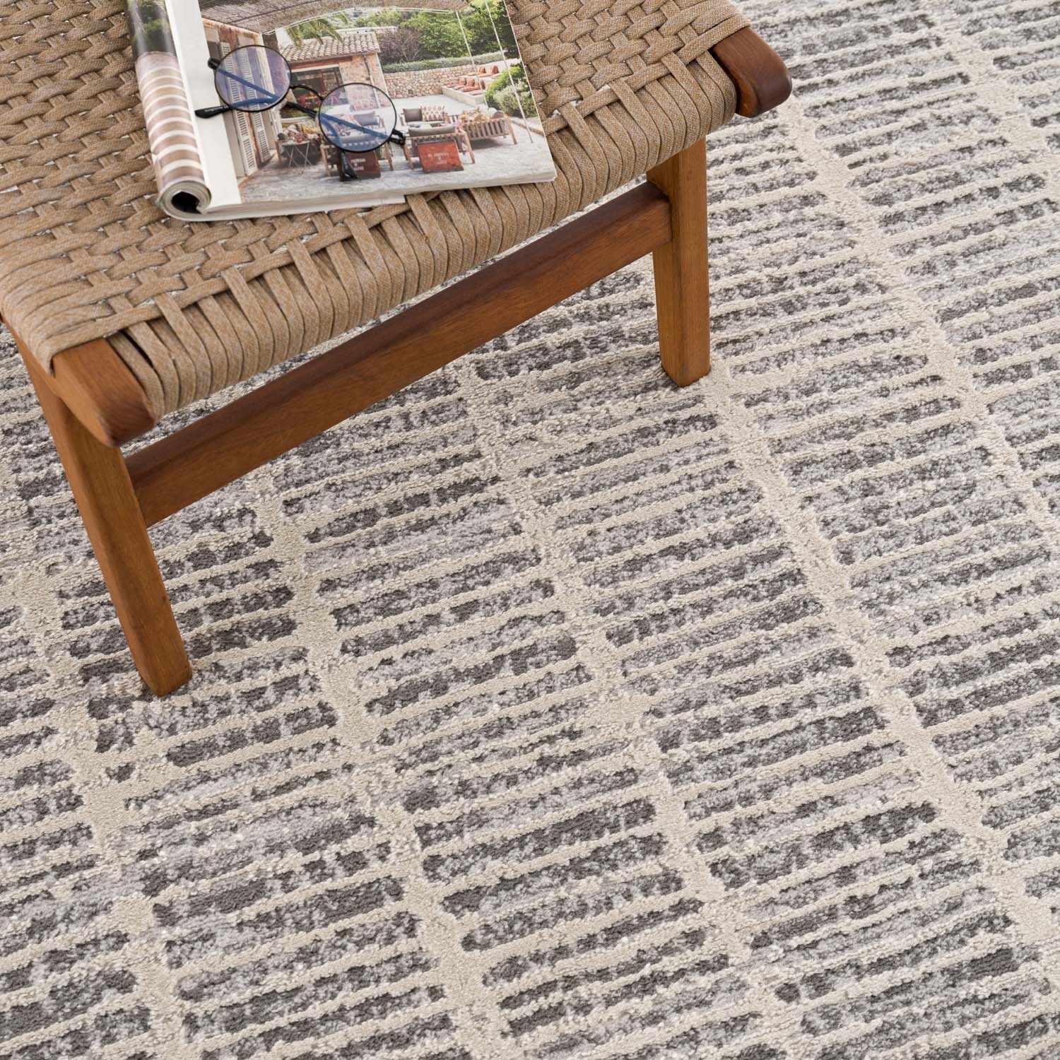Aricin Gray Area Rug - Ornate Home