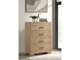 Arielle Light Oak 4-drawer Bedroom Chest of Drawers - Ornate Home