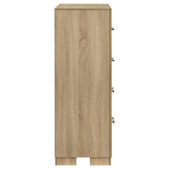 Arielle Light Oak 4-drawer Bedroom Chest of Drawers - Ornate Home