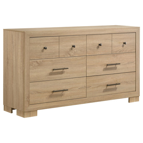 Arielle Light Oak 6-drawer Bedroom Dresser Cabinet - Ornate Home