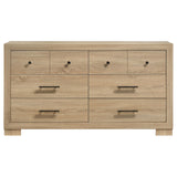 Arielle Light Oak 6-drawer Bedroom Dresser Cabinet - Ornate Home