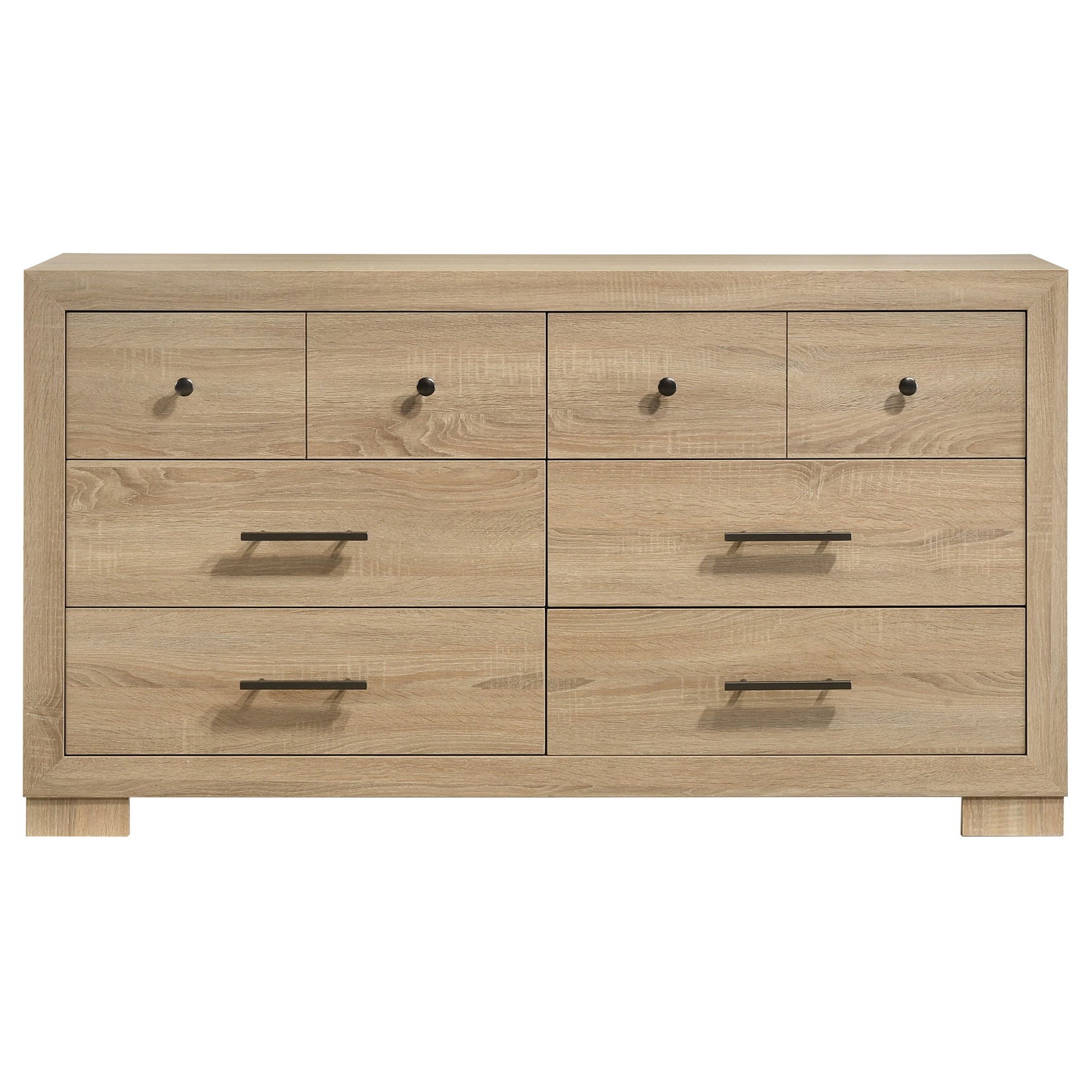 Arielle Light Oak 6-drawer Bedroom Dresser Cabinet - Ornate Home