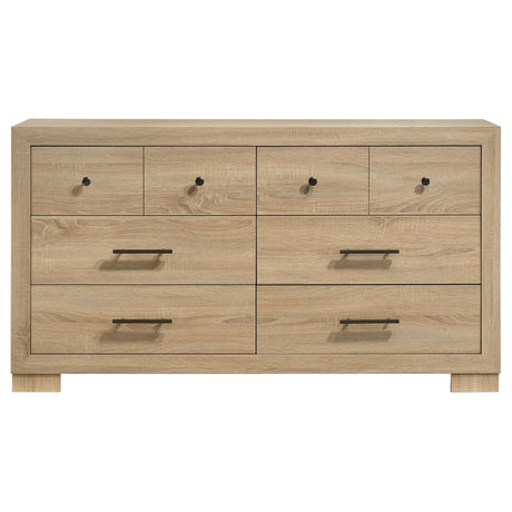 Arielle Light Oak 6-drawer Bedroom Dresser Cabinet - Ornate Home