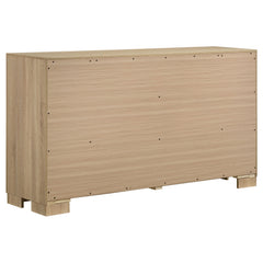 Arielle Light Oak 6-drawer Bedroom Dresser Cabinet - Ornate Home