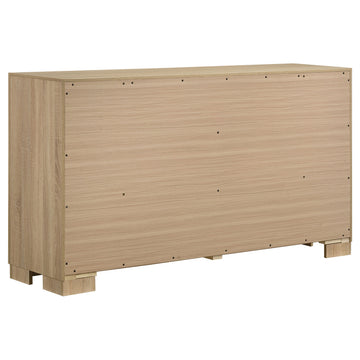 Arielle Light Oak 6-drawer Bedroom Dresser Cabinet - Ornate Home