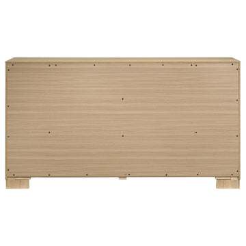 Arielle Light Oak 6-drawer Bedroom Dresser Cabinet - Ornate Home