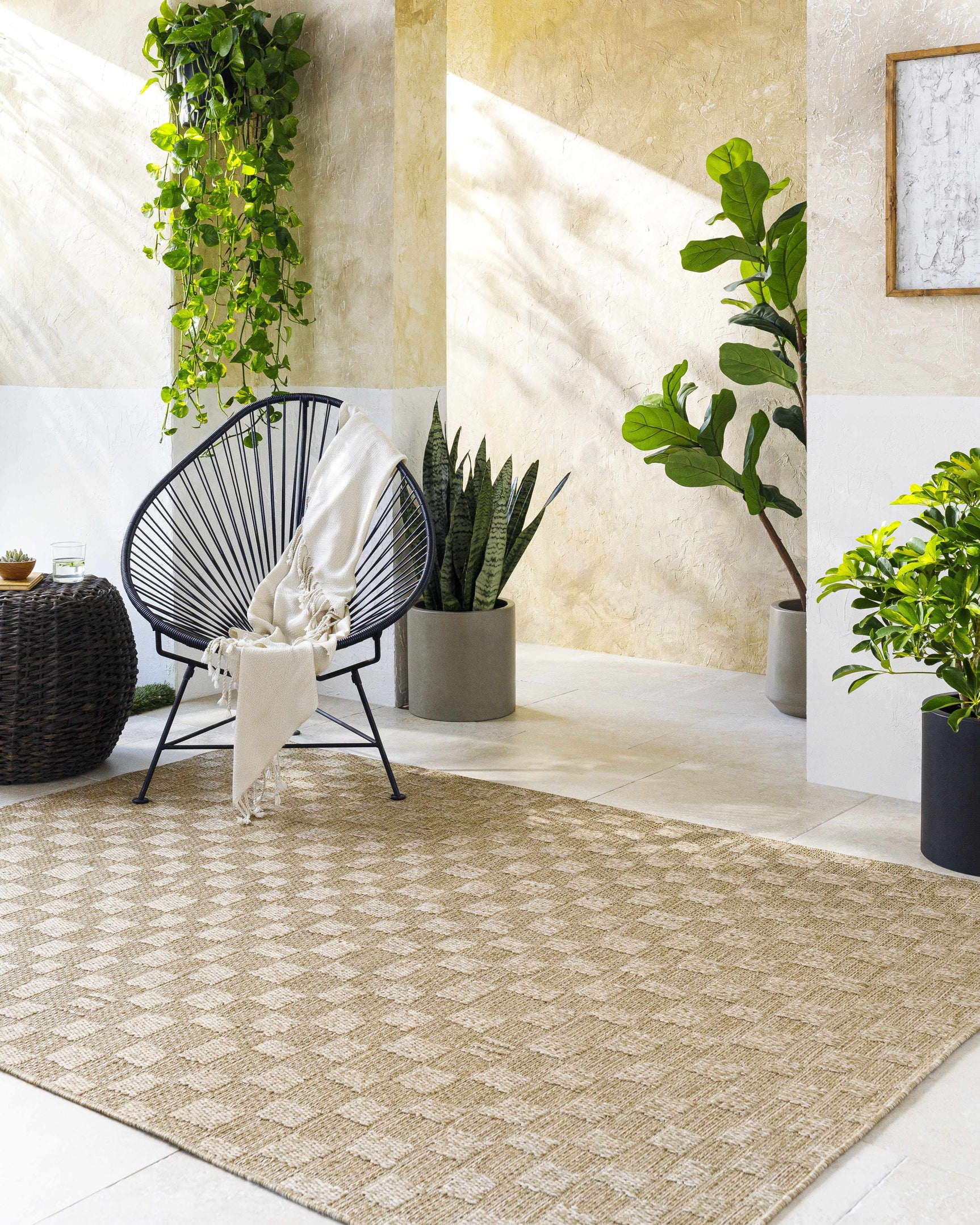 Arifah Prairie Dust Outdoor Area Rug - Ornate Home