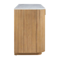 Arik Walnut 4 Door Cabinet - Ornate Home