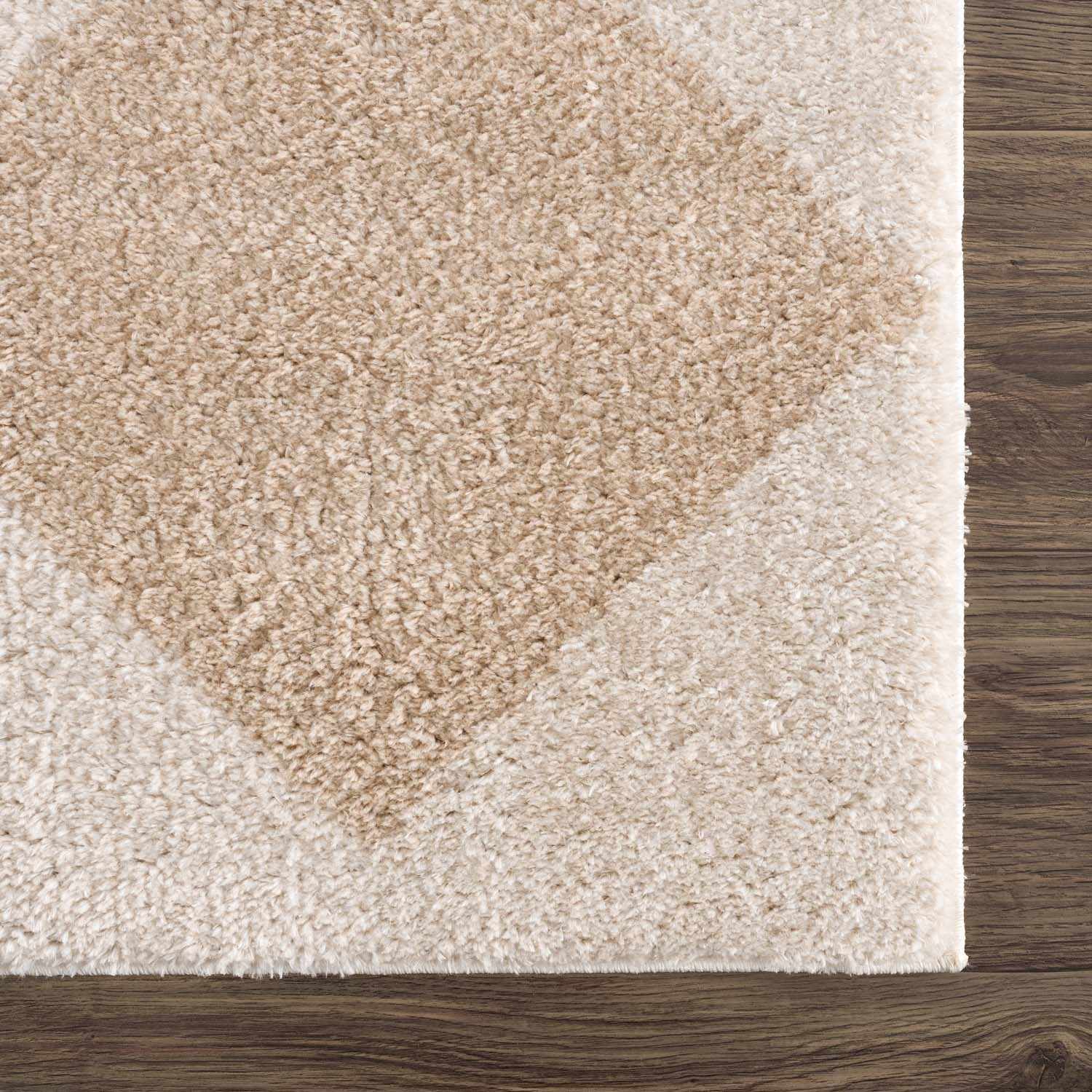 Arilla Beige Washable Diamond Area Rug - Ornate Home