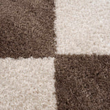 Arilla Brown Washable Diamond Area Rug - Ornate Home