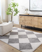Arilla Diamond Checkered Washable Area Rug - Ornate Home