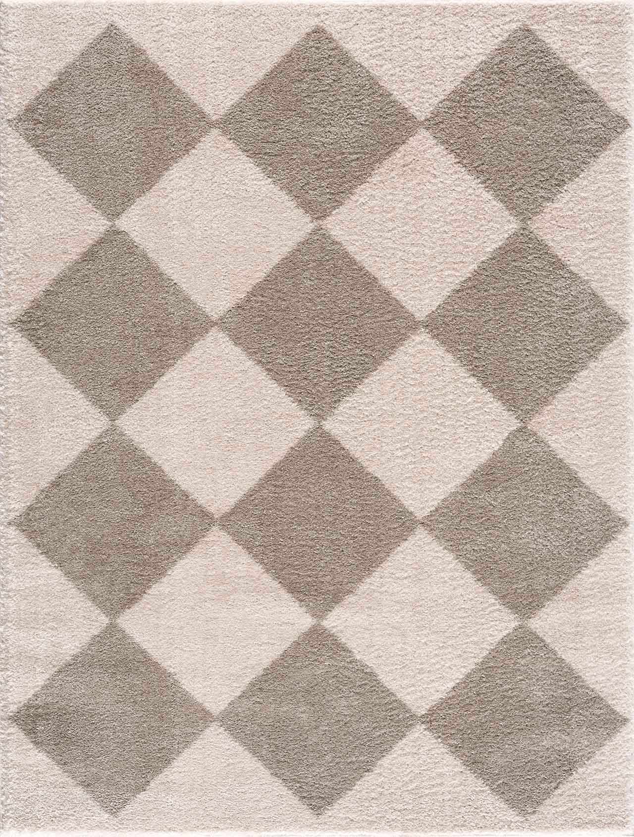 Arilla Gray Washable Diamond Area Rug - Ornate Home