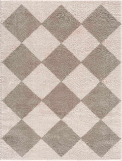 Arilla Gray Washable Diamond Area Rug - Ornate Home