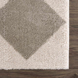 Arilla Gray Washable Diamond Area Rug - Ornate Home