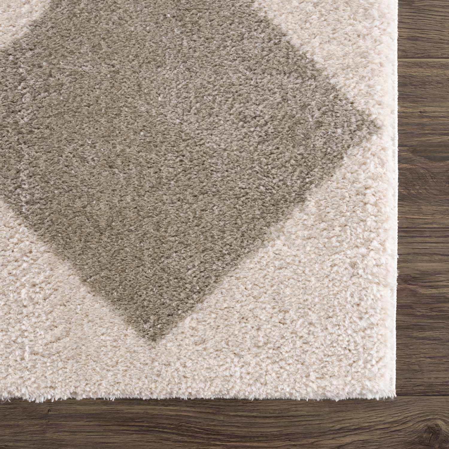 Arilla Gray Washable Diamond Area Rug - Ornate Home