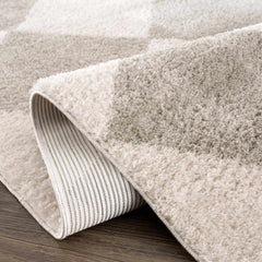 Arilla Gray Washable Diamond Area Rug - Ornate Home