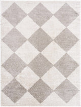 Arilla Gray Washable Diamond Area Rug - Ornate Home