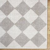 Arilla Gray Washable Diamond Area Rug - Ornate Home