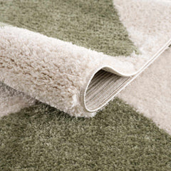 Arilla Green Washable Diamond Area Rug - Ornate Home