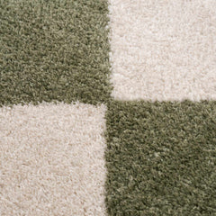 Arilla Green Washable Diamond Area Rug - Ornate Home