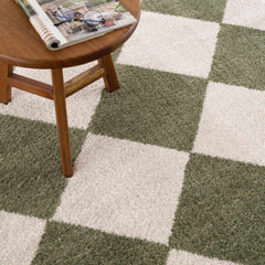 Arilla Green Washable Diamond Area Rug - Ornate Home