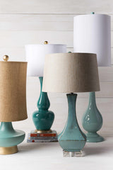 Aringay Aqua Textured Table Lamp - Ornate Home