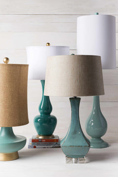 Aringay Aqua Textured Table Lamp - Ornate Home