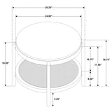 Arini Black 3-piece Round Coffee and End Table Set - Ornate Home