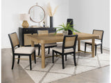 Arini Black 5-piece Extension Leaf Dining Table Set - Ornate Home