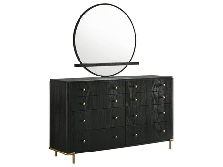 Arini Black Dresser and Mirror - Ornate Home