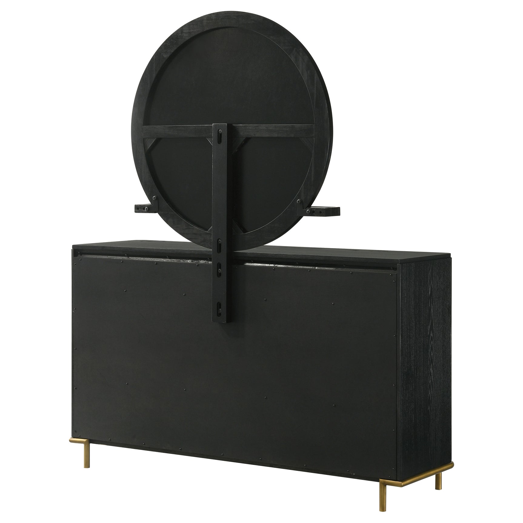 Arini Black Dresser and Mirror - Ornate Home