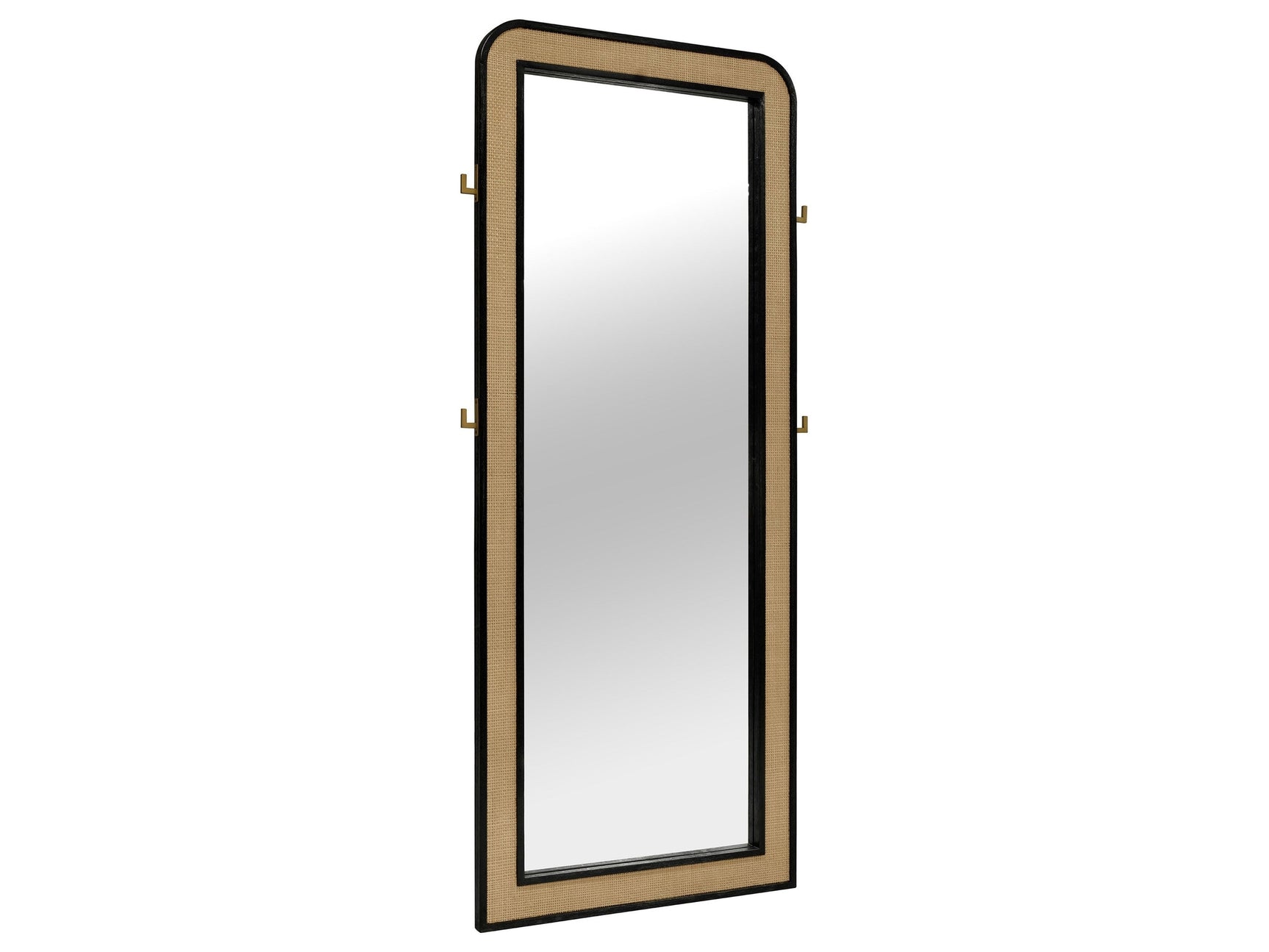 Arini Black Floor Mirror - Ornate Home