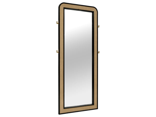 Arini Black Floor Mirror - Ornate Home