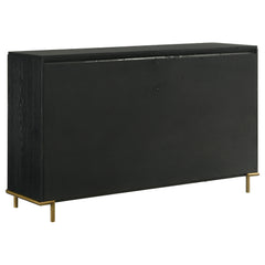 Arini Black / Natural 5-piece Eastern King Rattan Bedroom Set - Ornate Home