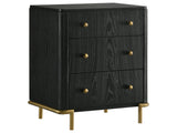 Arini Black Nightstand - Ornate Home